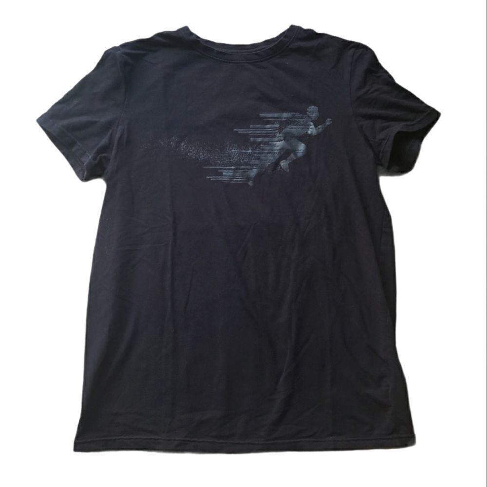 Aka Black Running Man Graphic Men's T Shirt Small